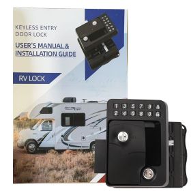 RV Keyless Entry Door Lock Zinc Alloy ,Remote Control for RV Yacht Trailer
