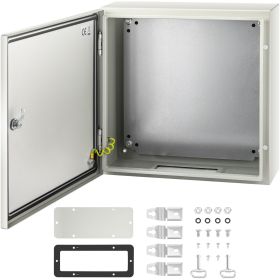 VEVOR NEMA Steel Enclosure, 20 x 20 x 6'' NEMA 4X Steel Electrical Box, IP66 Waterproof & Dustproof, Outdoor/Indoor Electrical Junction Box