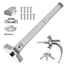 VEVOR Door Push Bar Panic Exit Device with Exterior Lever Commercial Emergency Exit Bar Panic Exit Device for Wood Metal Door Panic Exit Bar with