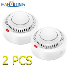 Tuya WiFi Smoke Alarm Fire Protection Smoke Detector Smokehouse Combination Fire Alarm Home Security System Firefighters (Color: 2 pcs, Ships From shipped and sold by buildcom: usa)