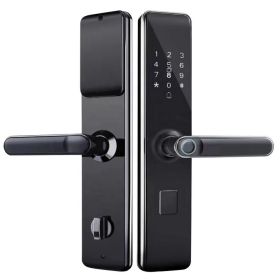 "Smart Security Handle with Digital Tuya Integration - WiFi Enabled Apartment Fingerprint Door Lock with Keys" (TYPES dead bolt door: CARD, SPECIAL FEATURES: BUILT IN DOOR BELL)